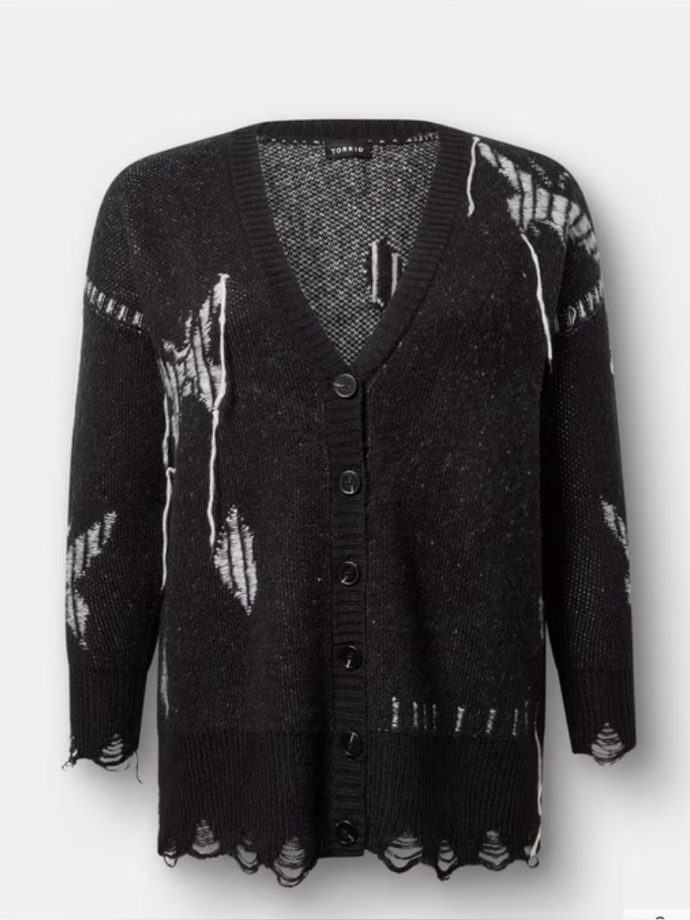 torrid distressed boyfriend cardigan